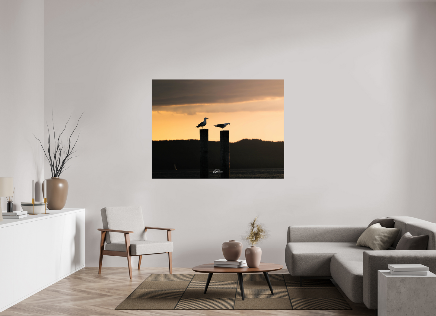 160 x 120 cm, Photo Print On Fuji Crystal DP II Evening call