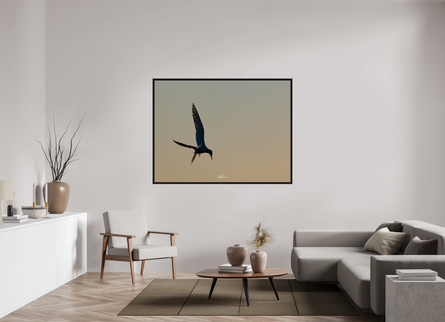 160 x 120 cm, Floater Frame Between Heaven and Earth
