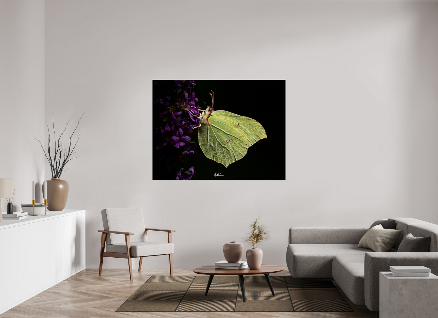 160 x 120 cm, Photo Print On Fuji Crystal DP II Common brimstone