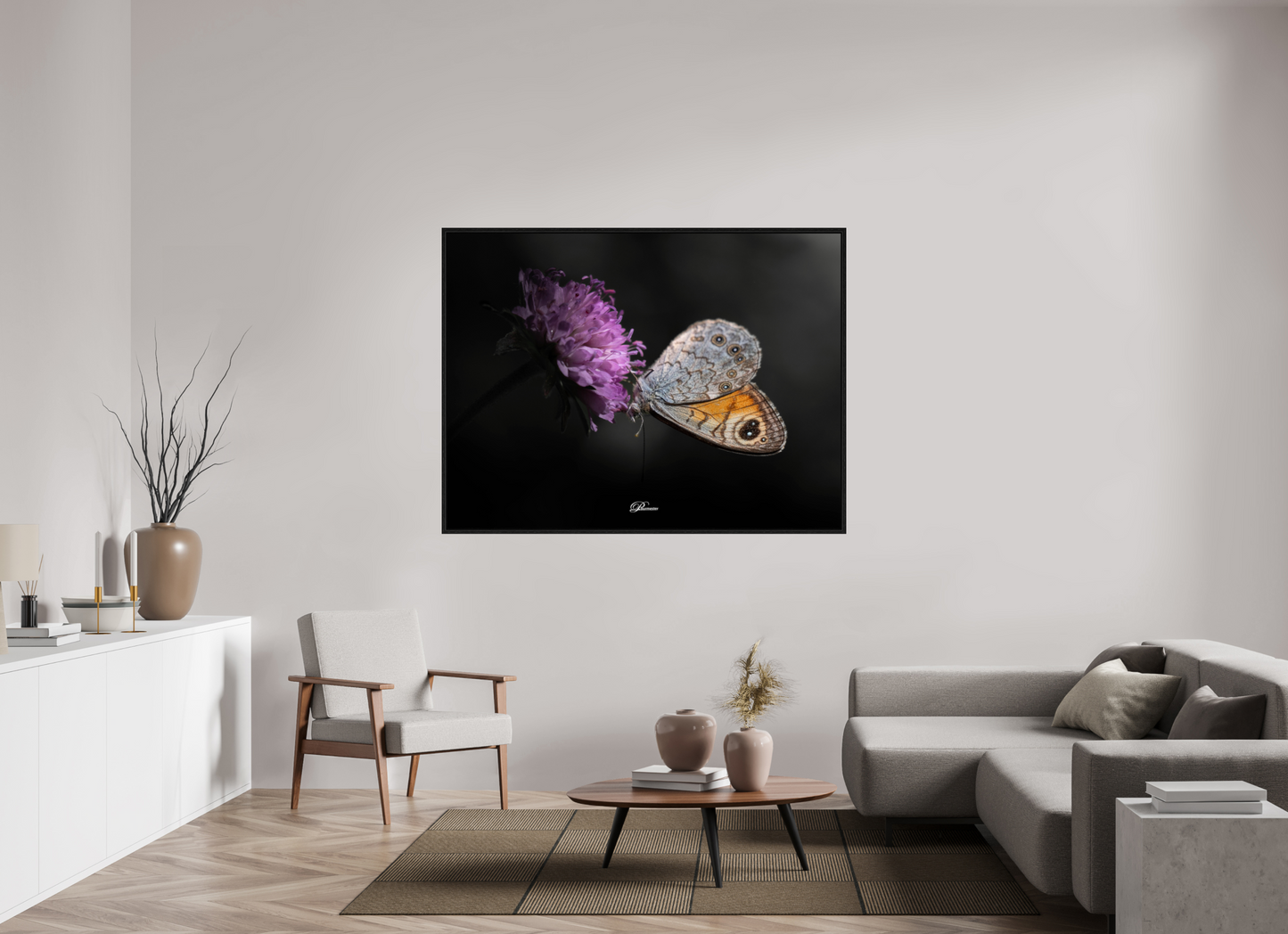 160 x 120 cm, Floater Frame Wall Brown in the Gorges du Verdon