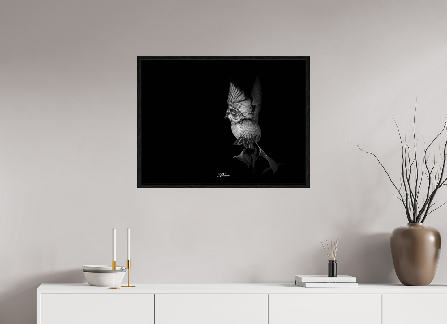 80 x 60 cm, Floater Frame Angel on earth
