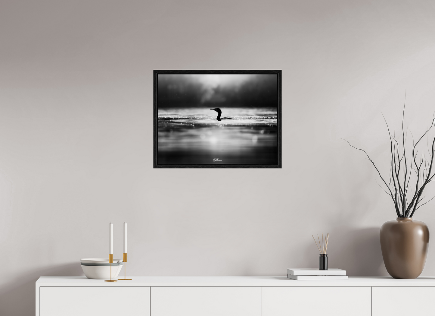 60 x 45 cm, Floater Frame Evening bath