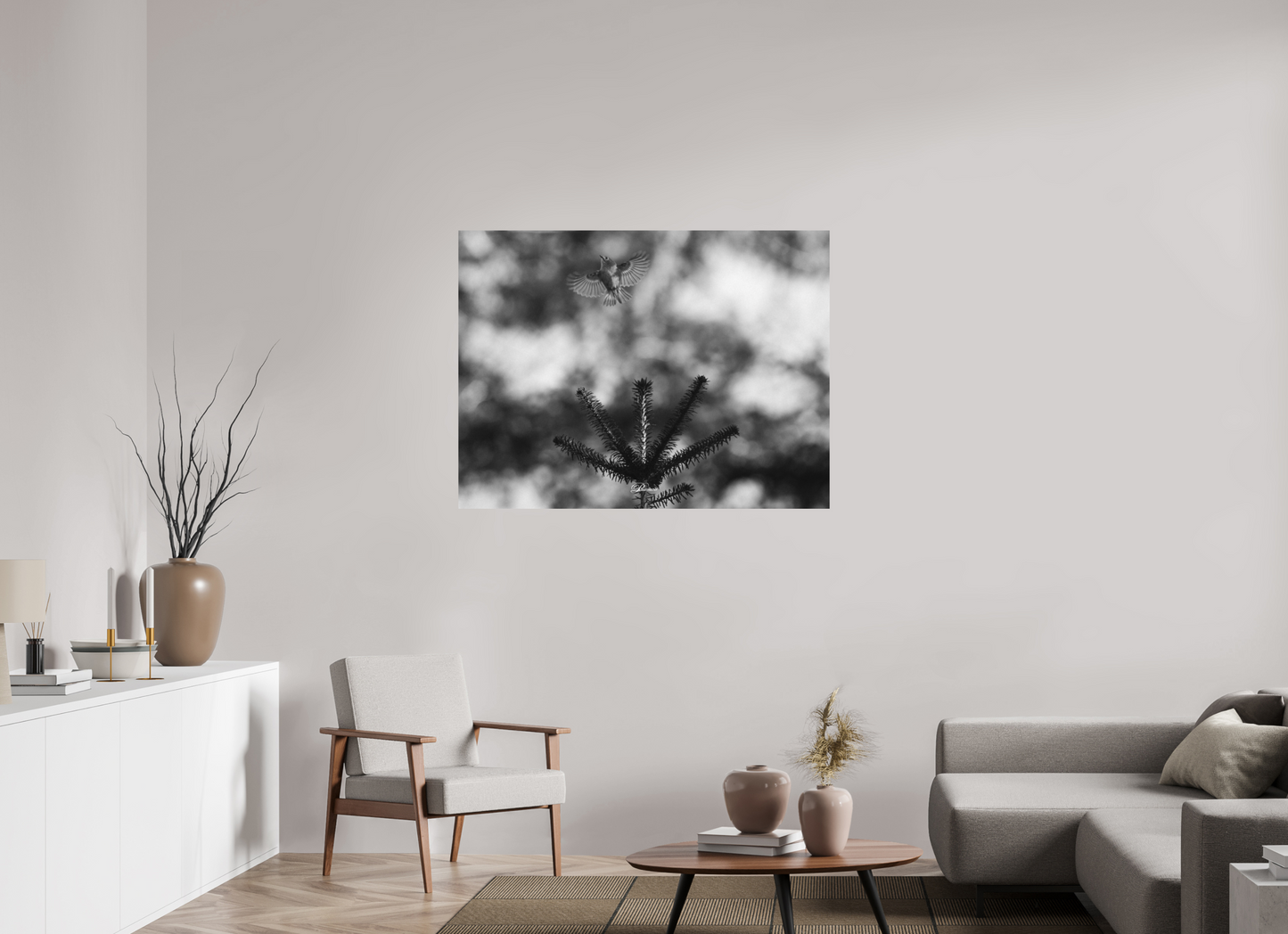 120 x 90 cm, Aluminum Rising