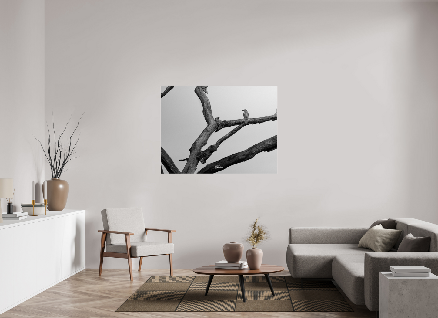 140 x 105 cm, Acrylíc glass BW Lost in transience
