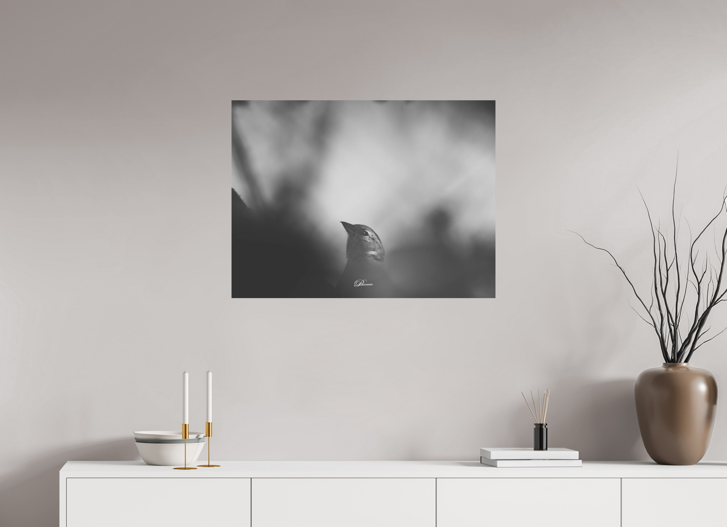80 x 60 cm, Aluminum The Shadow`s Echo