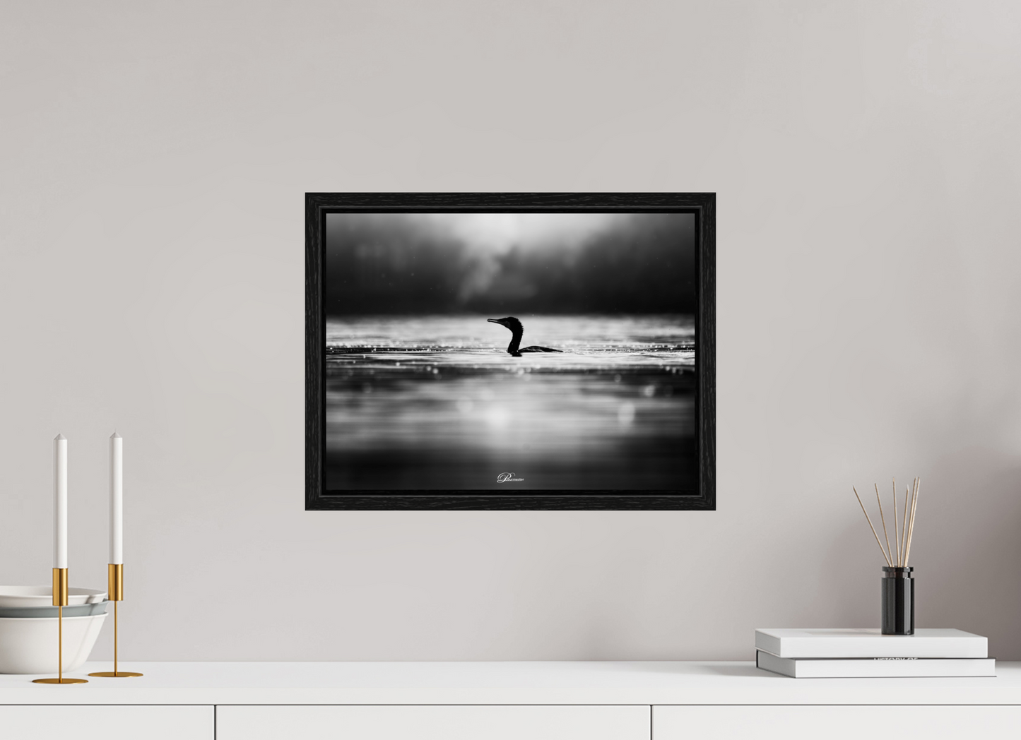 40 x 30 cm, Floater Frame Evening bath