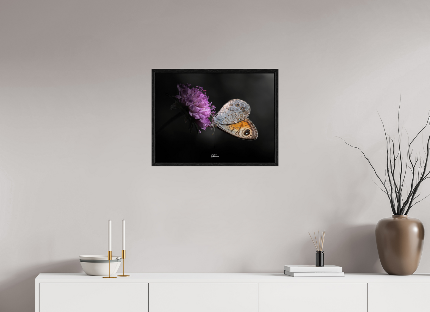 60 x 45 cm, Floater Frame Wall Brown in the Gorges du Verdon