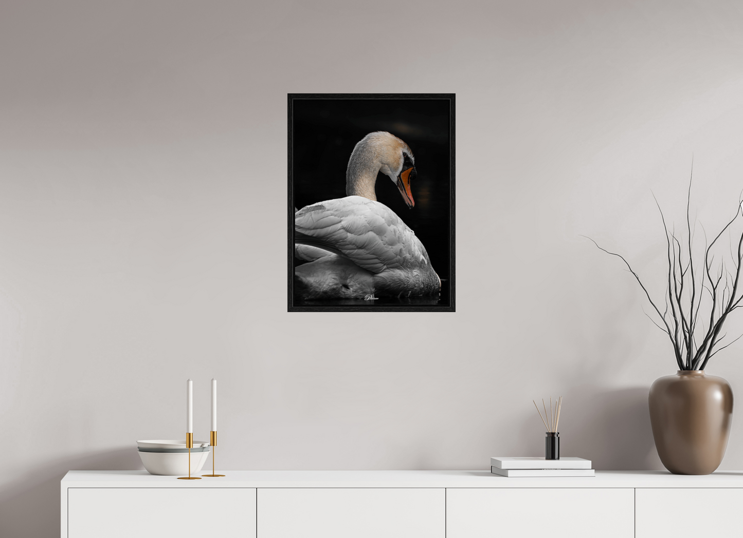 45 x 60 cm, Floater Frame White Pride