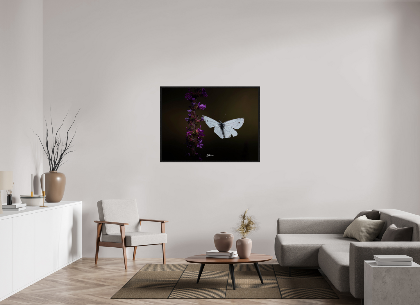 120 x 90 cm, Floater Frame Green-veined white