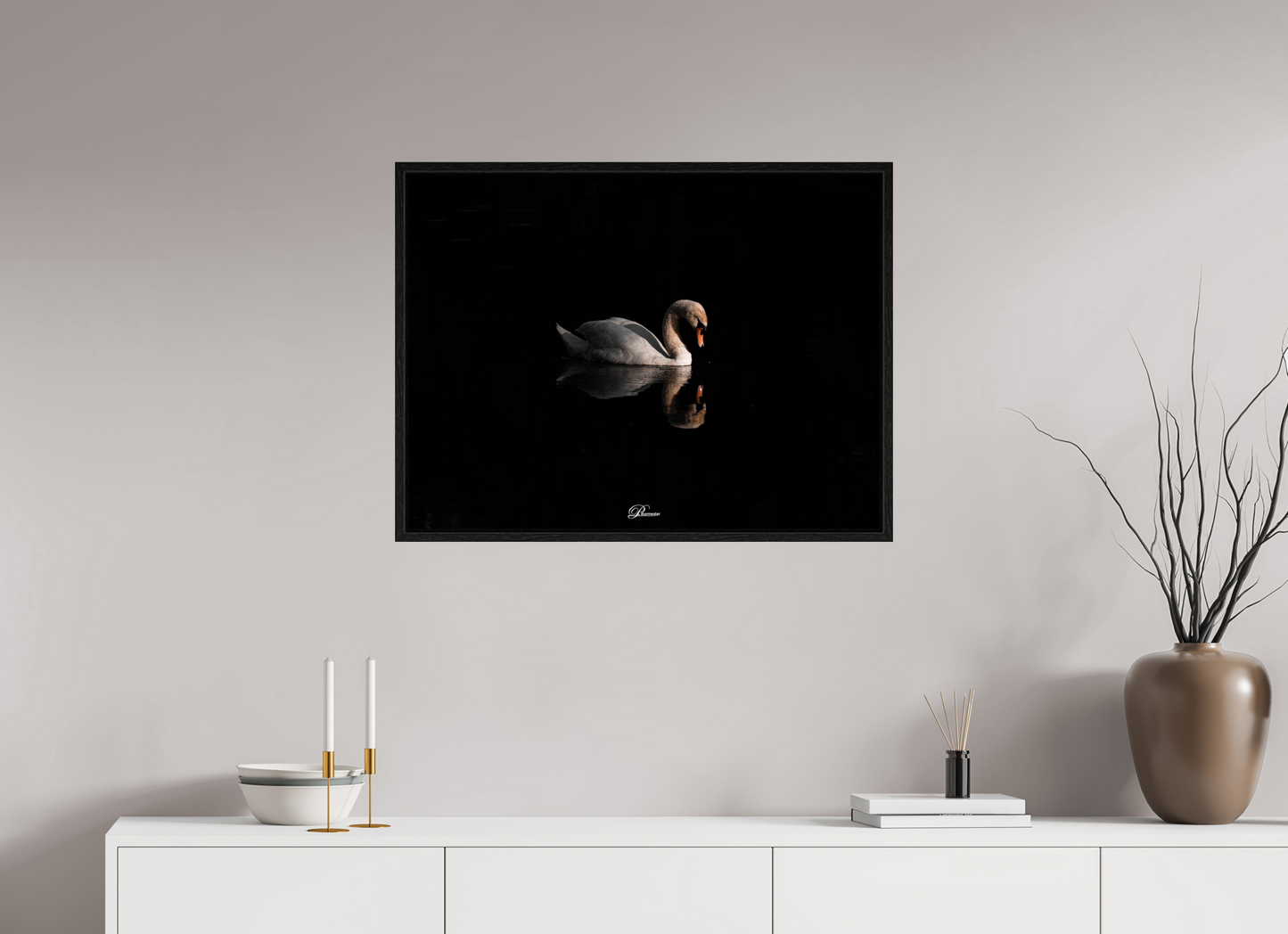80 x 60 cm, Floater Frame Gleam of Light