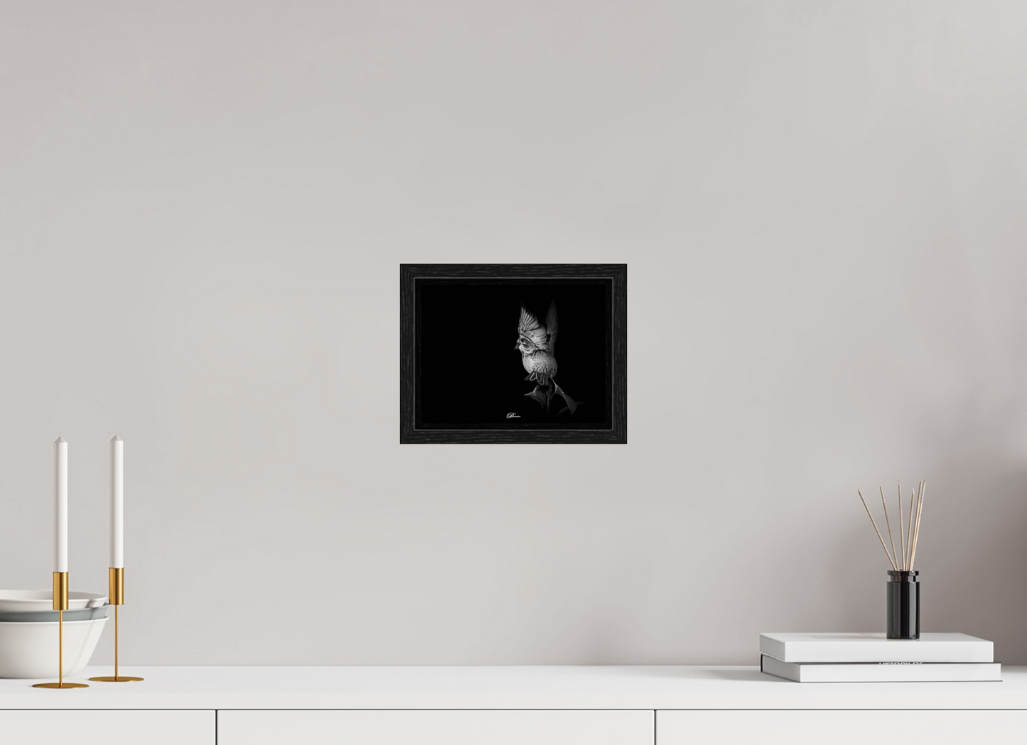 20 x 15 cm, Floater Frame Angel on earth