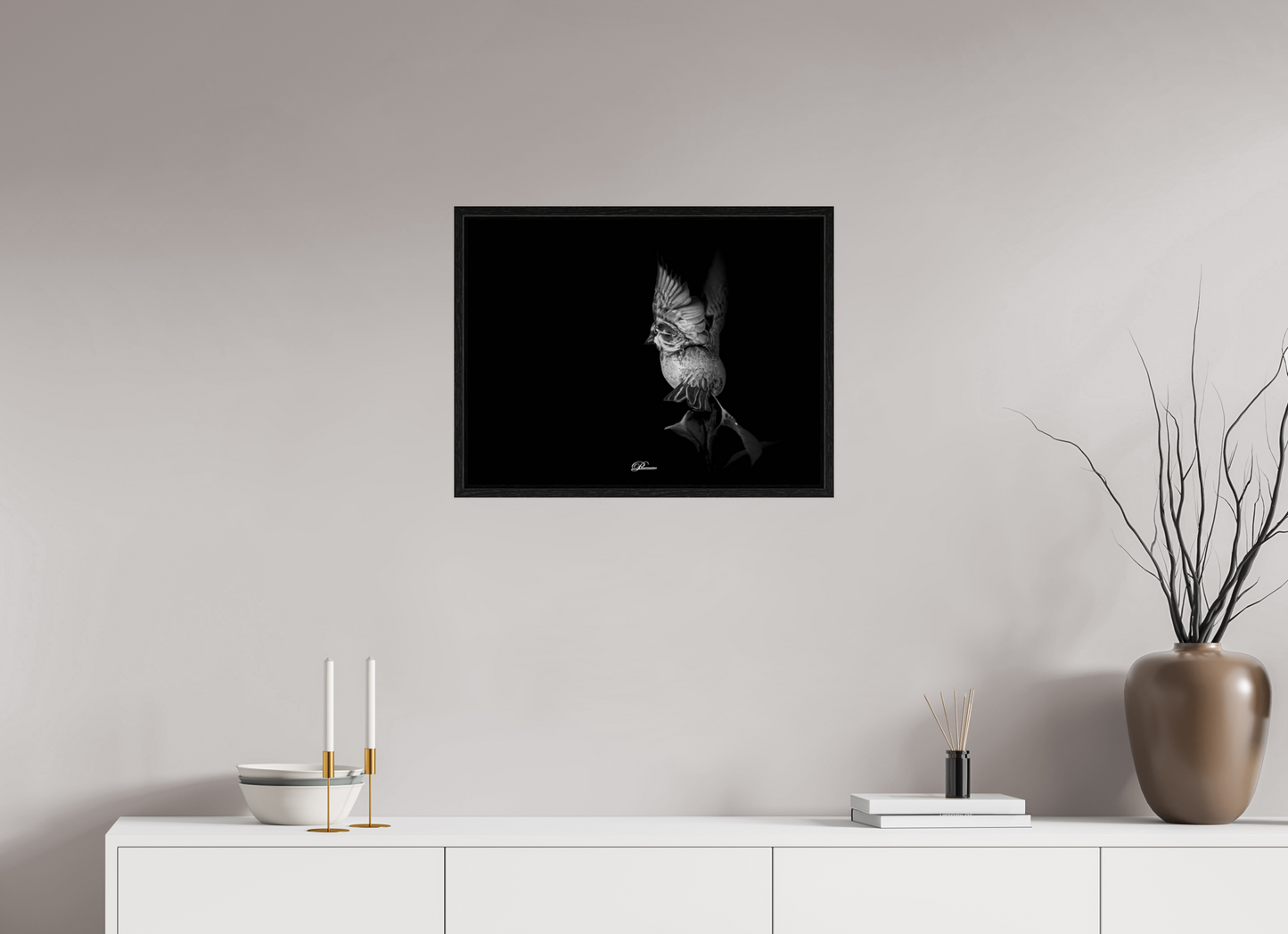 60 x 45 cm, Floater Frame Angel on earth