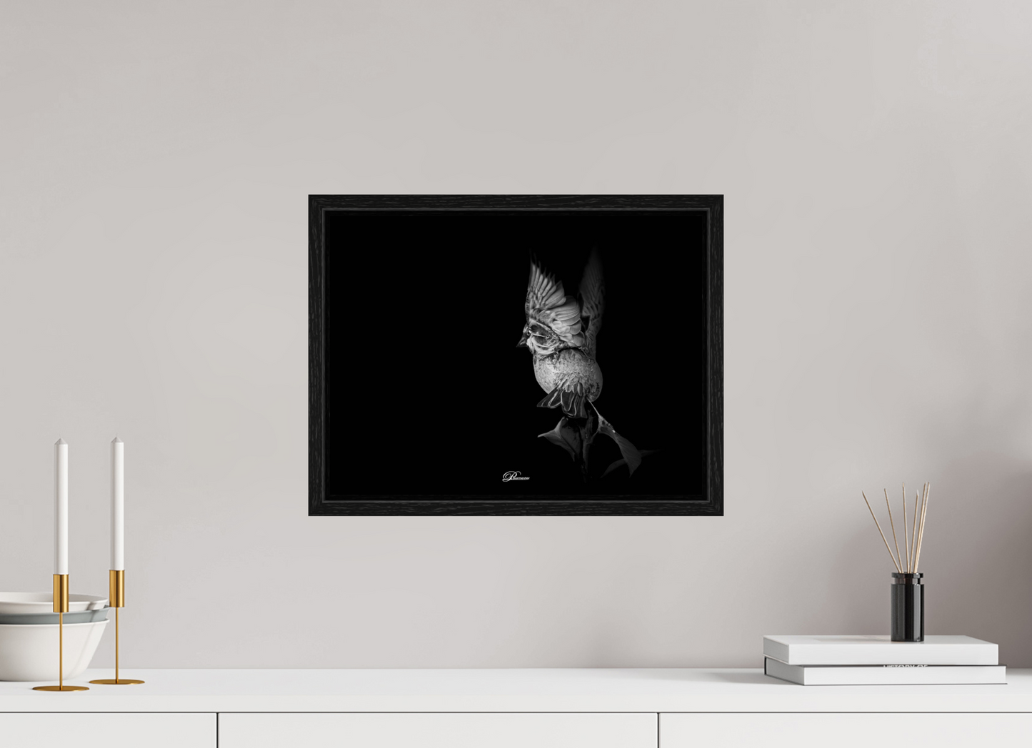 40 x 30 cm, Floater Frame Angel on earth