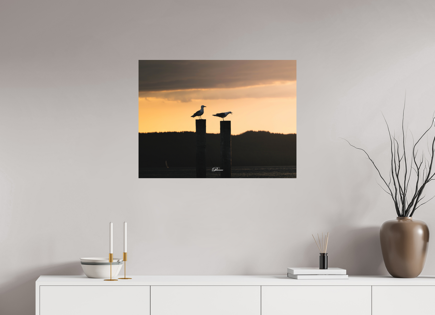 80 x 60 cm, Aluminum Evening call