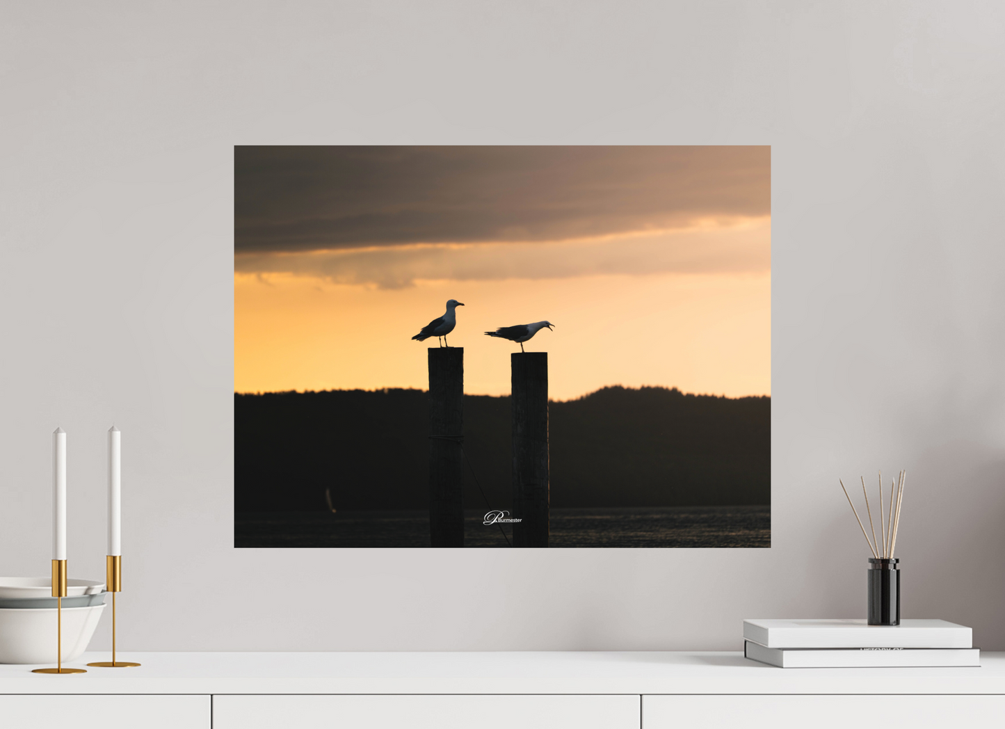 60 x 45 cm, Aluminum Evening call