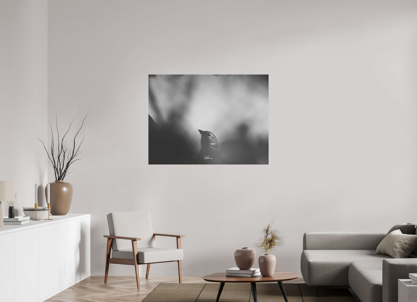 120 x 90 cm, Aluminum The Shadow`s Echo