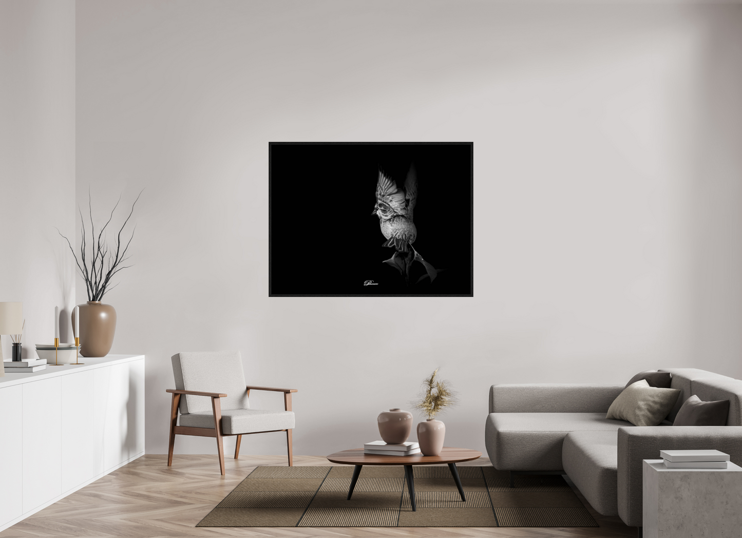 140 x 105 cm, Floater Frame Angel on earth
