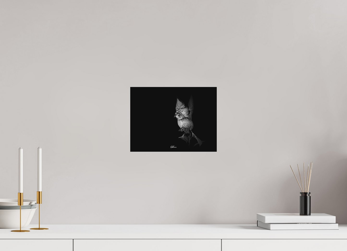 28 x 21 cm, Aluminum Angel on earth