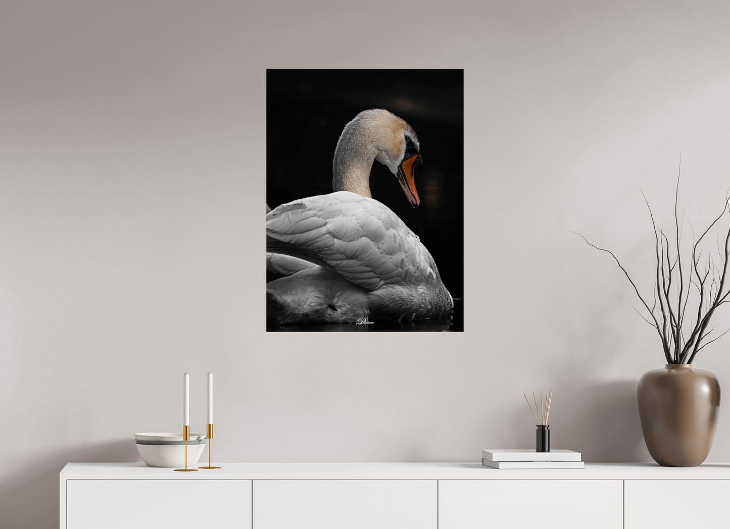 60 x 80 cm, Photo Print On Fuji Crystal DP II White Pride