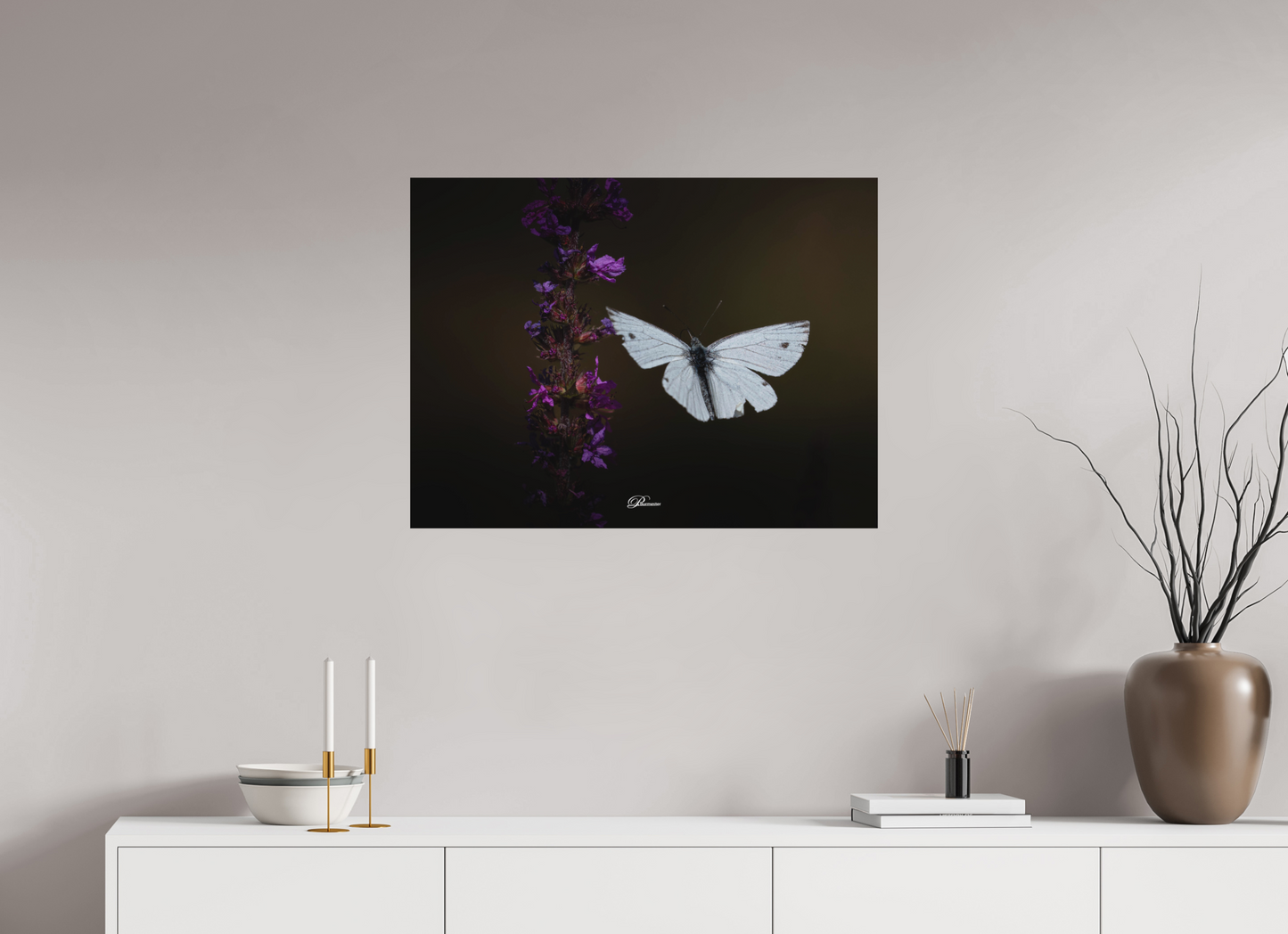 80 x 60 cm, Aluminum Green-veined white