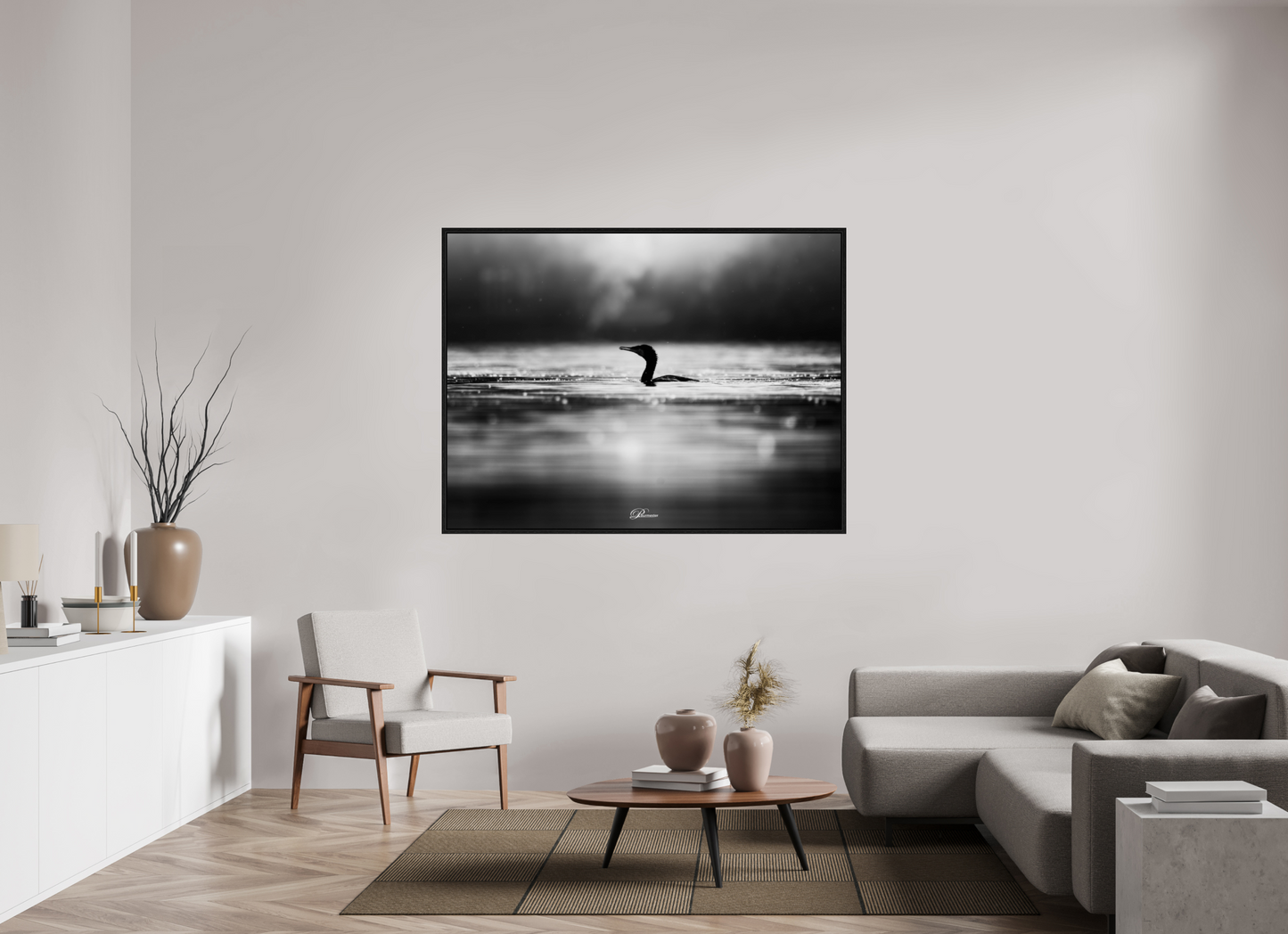 160 x 120 cm, Floater Frame Evening bath