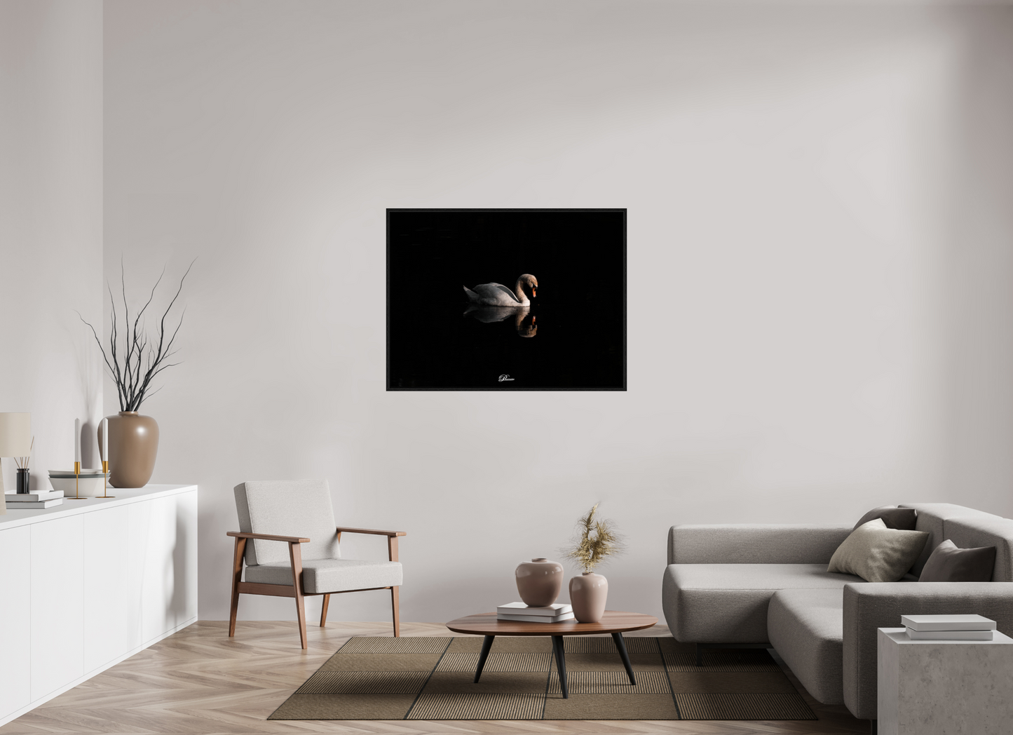 120 x 90 cm, Floater Frame Gleam of Light