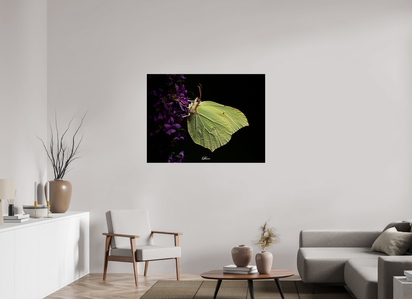 120 x 90 cm, Photo Print On Fuji Crystal DP II Common brimstone