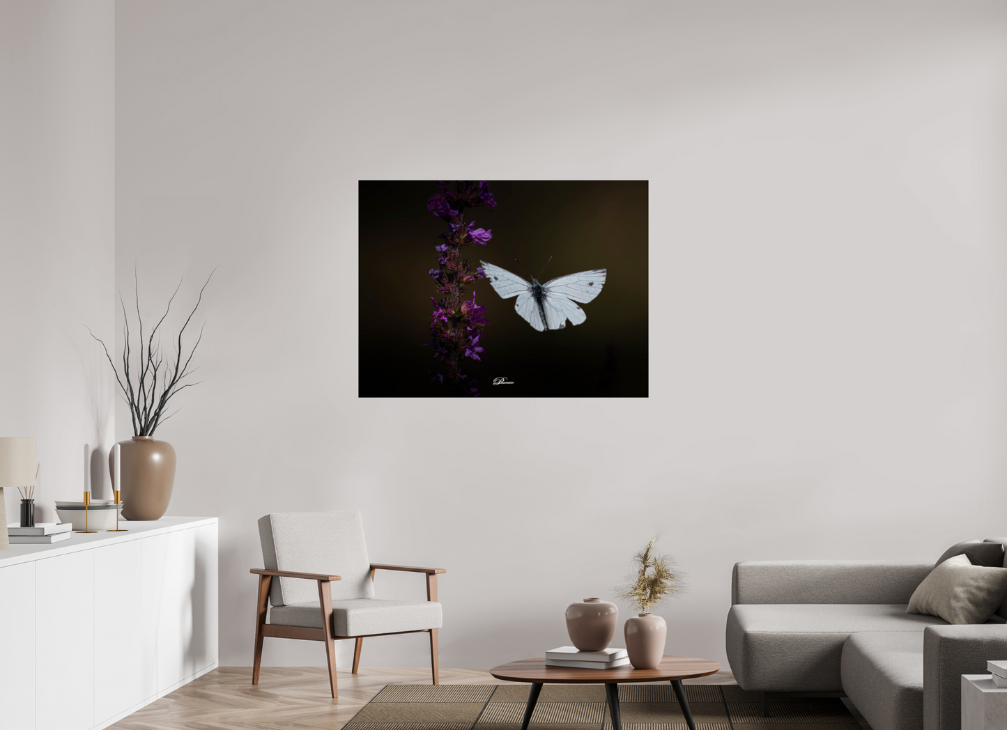 120 x 90 cm, Photo Print Under Acrylic Glass Green-veined white