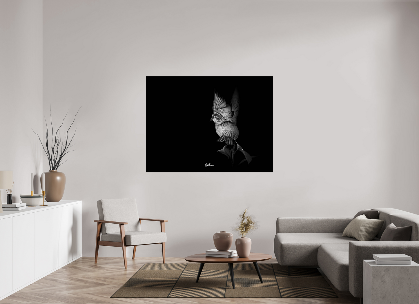 160 x 120 cm, Photo Print Under Acrylic Glass Angel on earth