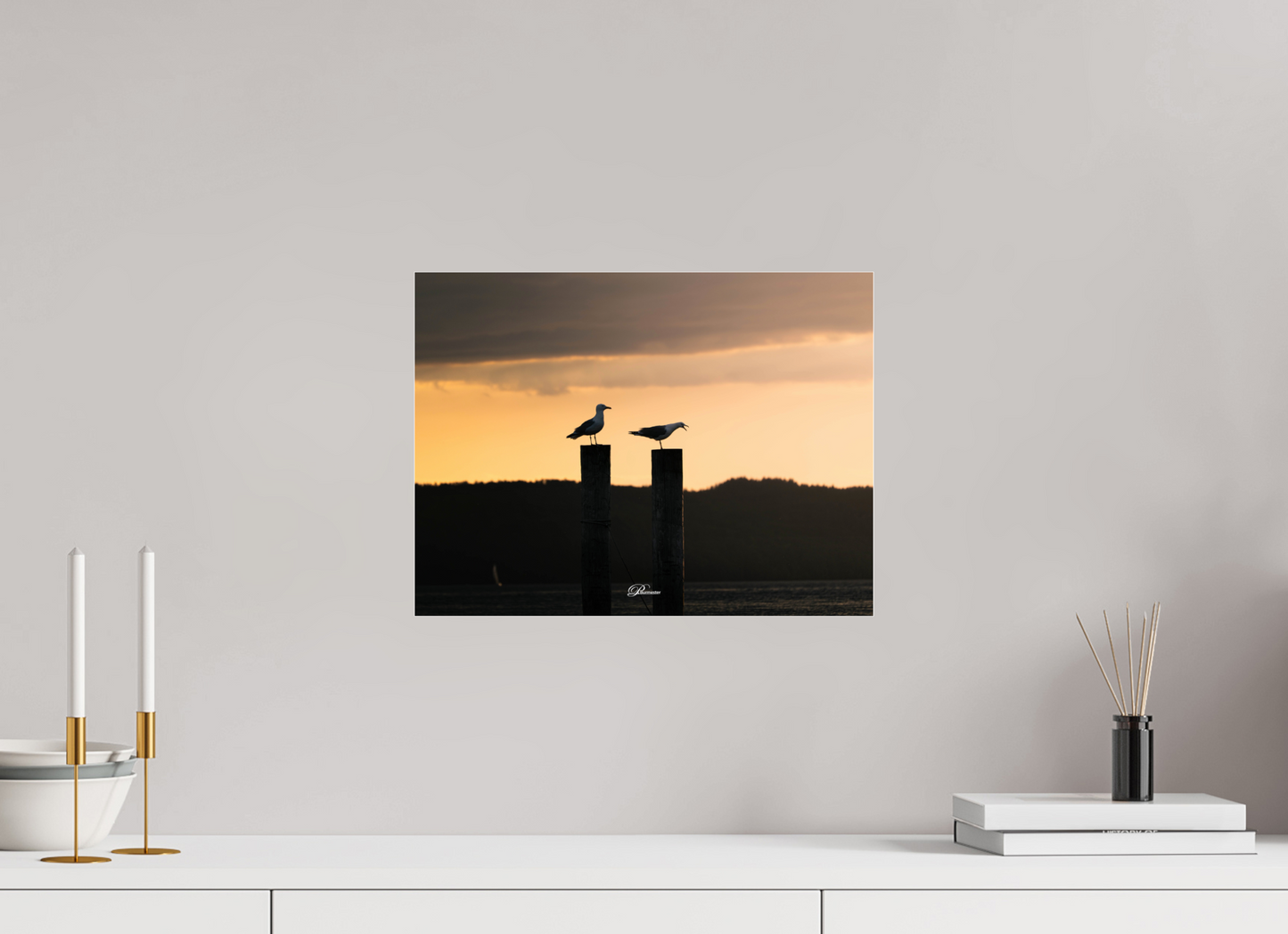 40 x 30 cm, Photo Print Under Acrylic Glass Evening call