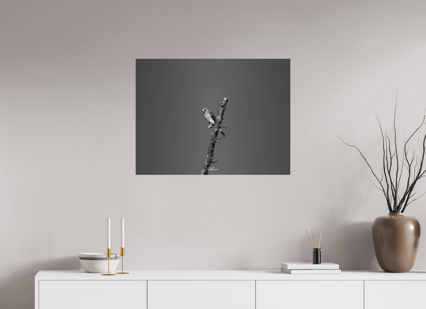 80 x 60 cm, Aluminum Watching predator