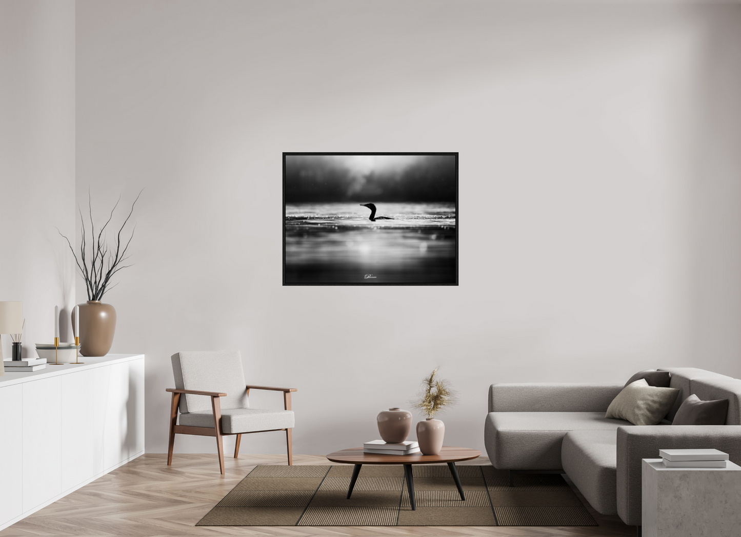 120 x 90 cm, Floater Frame Evening bath