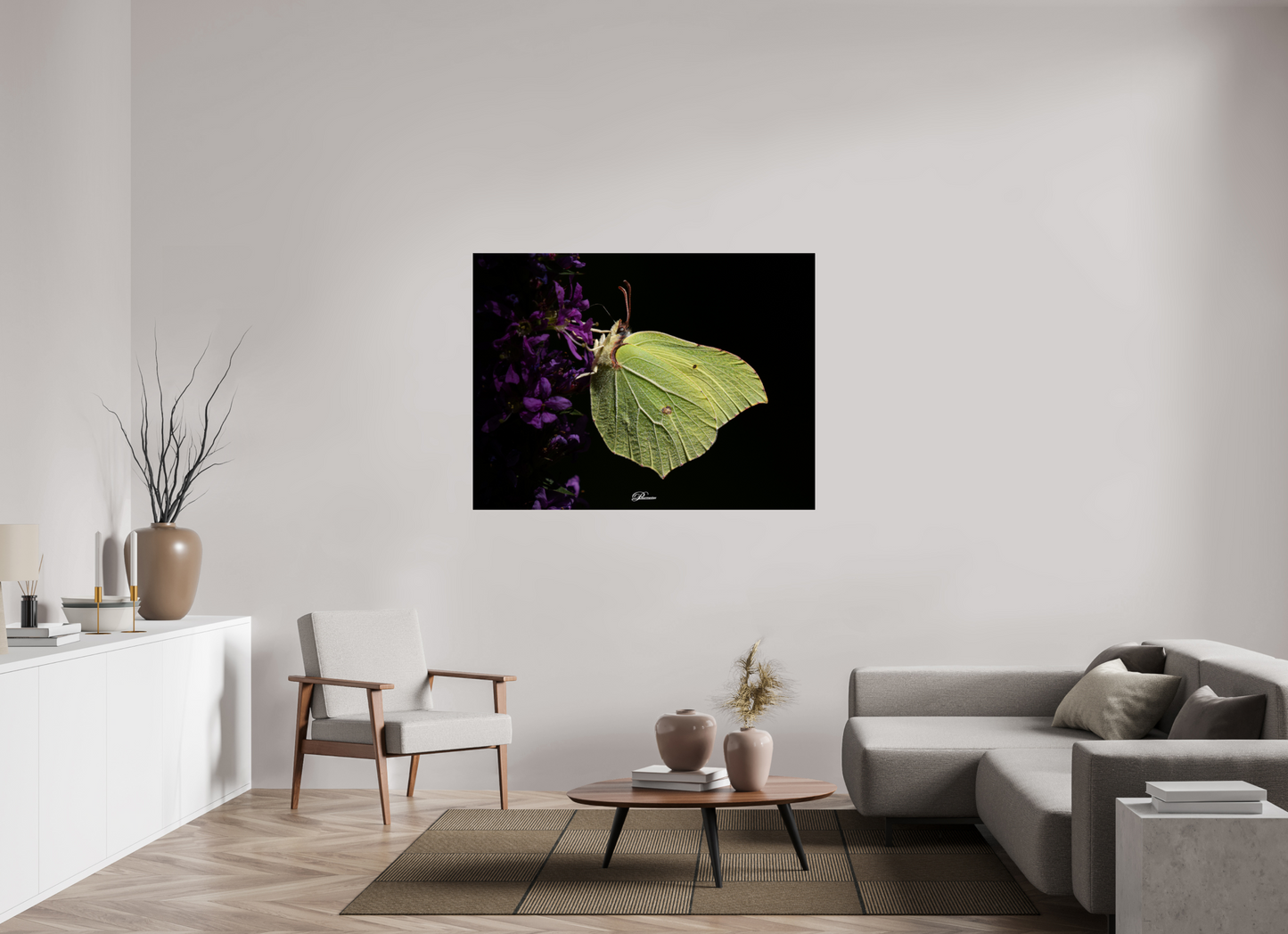 140 x 105 cm, Photo Print On Fuji Crystal DP II Common brimstone