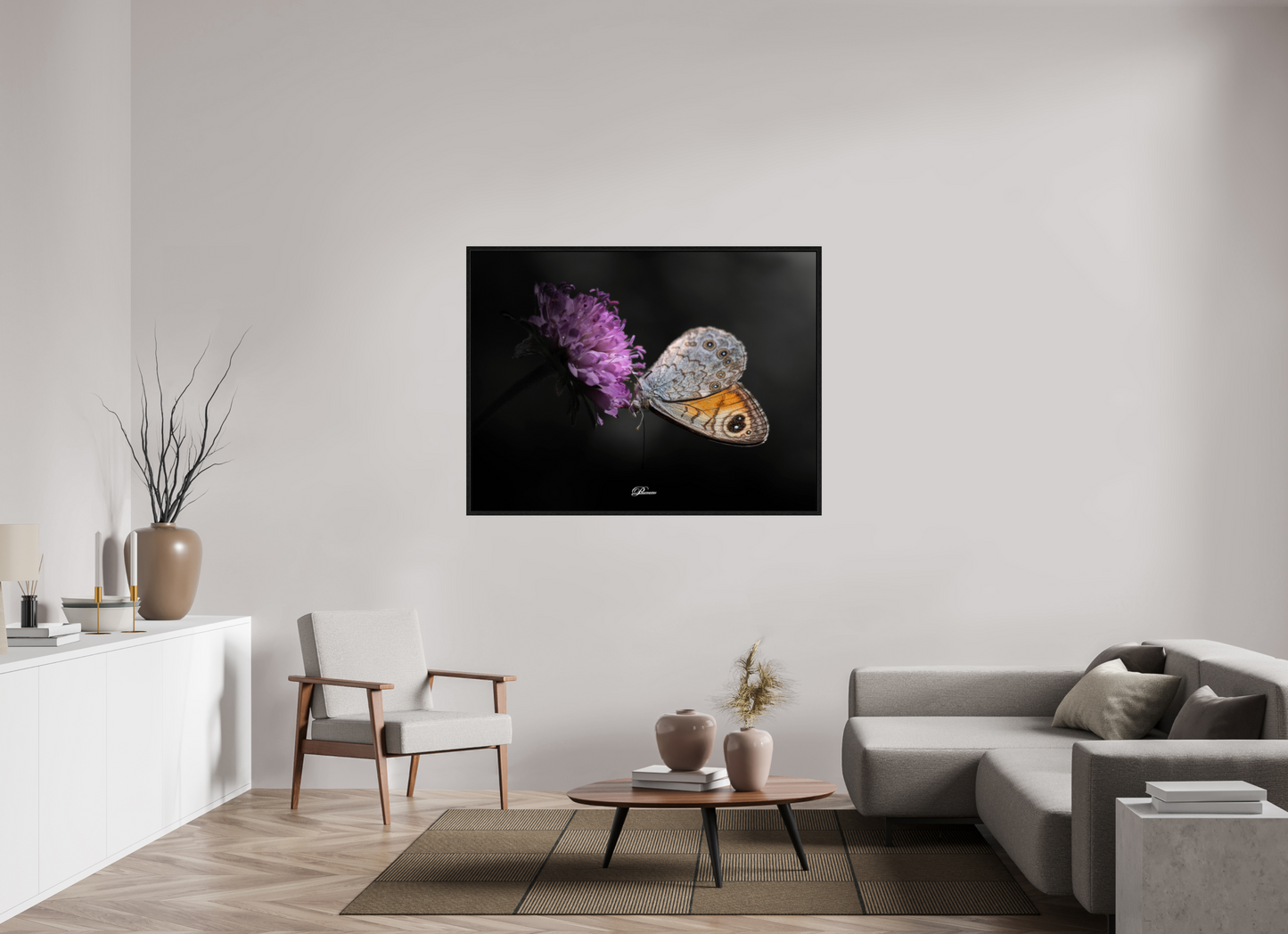 140 x 105 cm, Floater Frame Wall Brown in the Gorges du Verdon