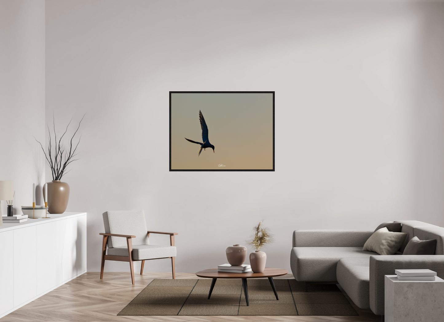 120 x 90 cm, Floater Frame Between Heaven and Earth