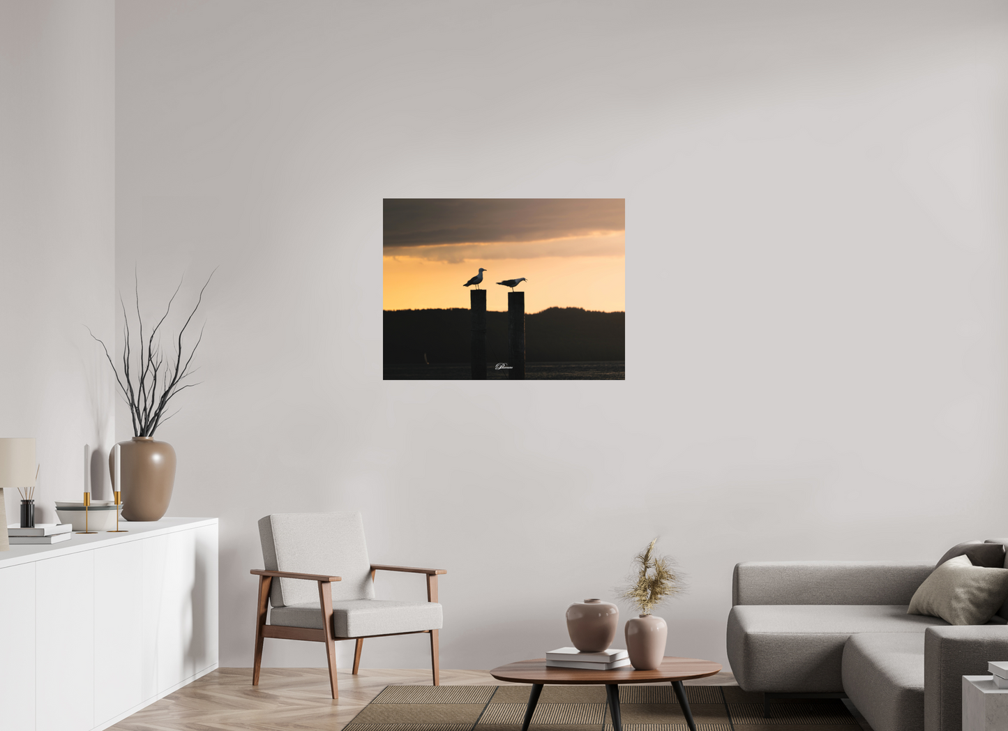 100 x 75 cm, Aluminum Evening call