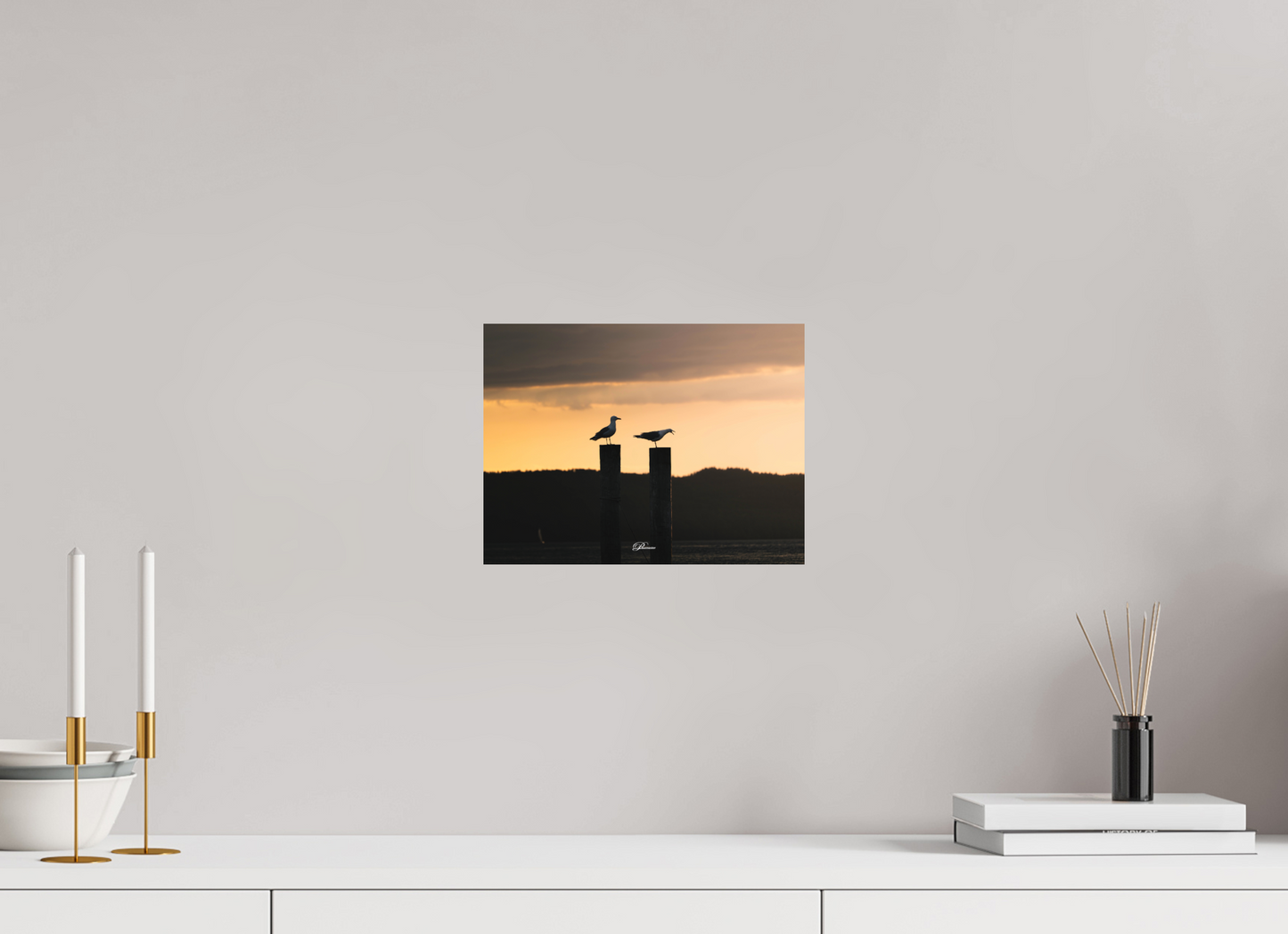 28 x 21 cm, Aluminum Evening call
