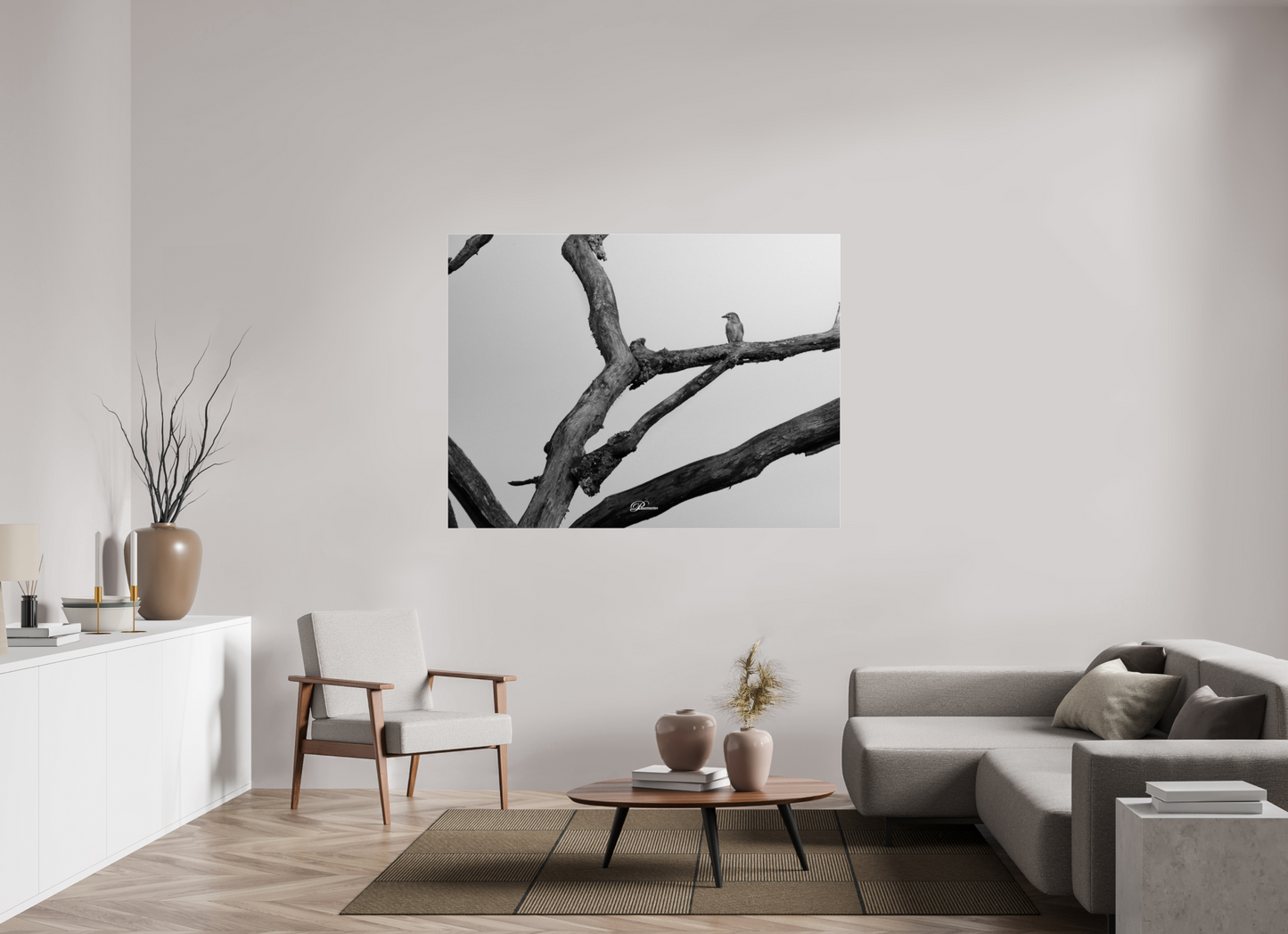 160 x 120 cm, Acrylíc glass BW Lost in transience