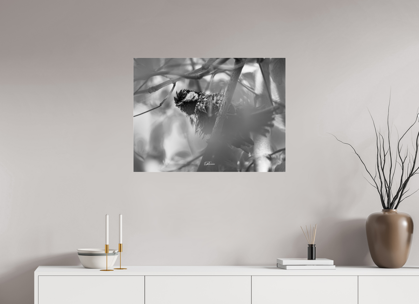 80 x 60 cm, Acrylíc glass BW After bath