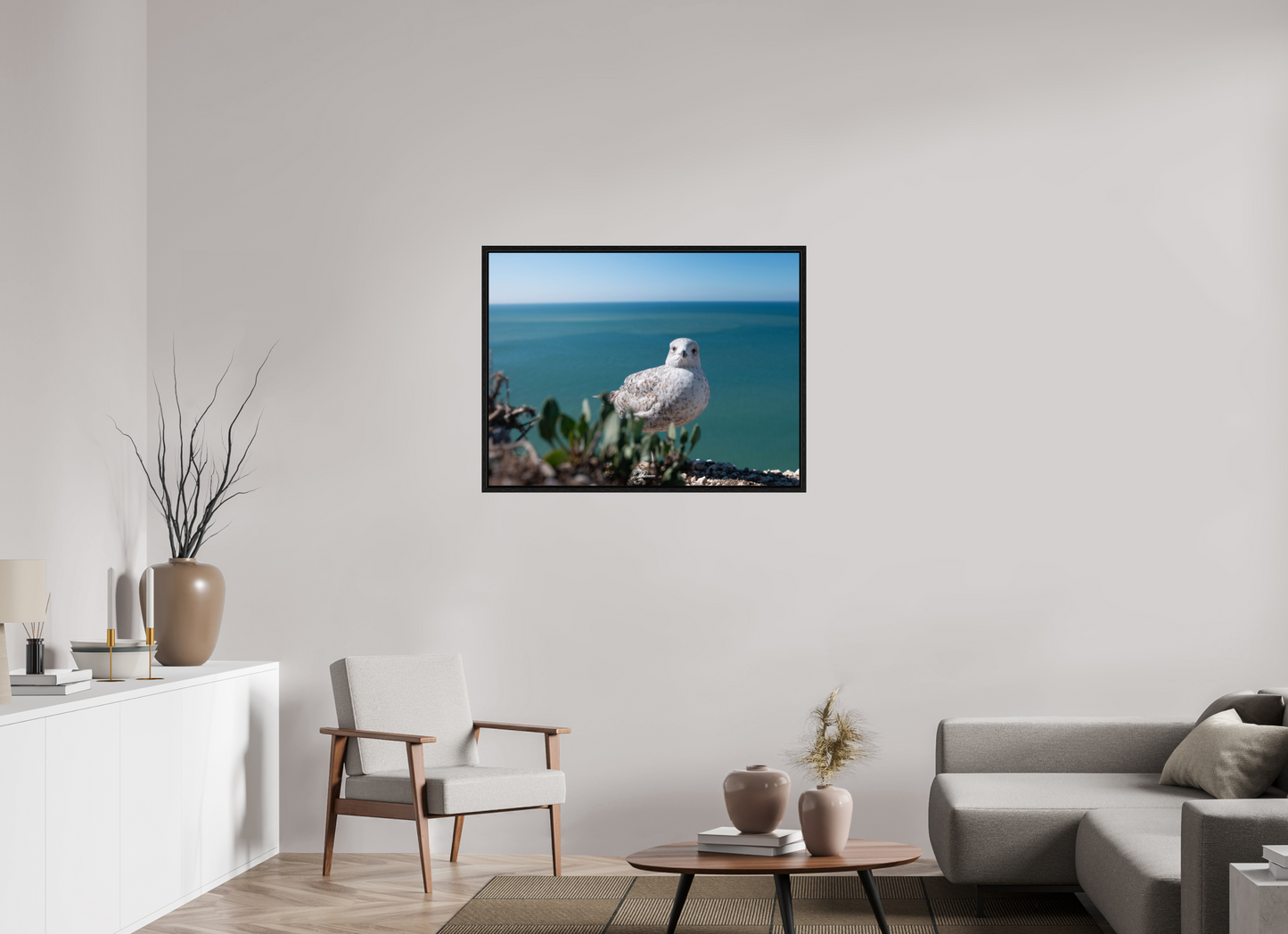 100 x 75 cm, Floater Frame On the edge II