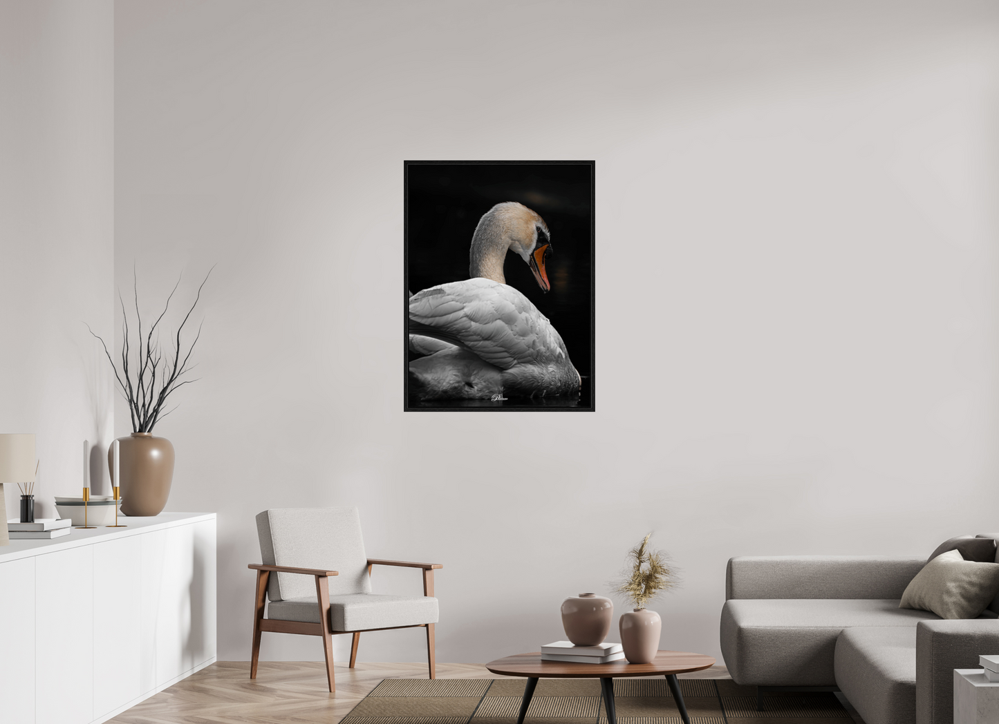 75 x 100 cm, Floater Frame White Pride