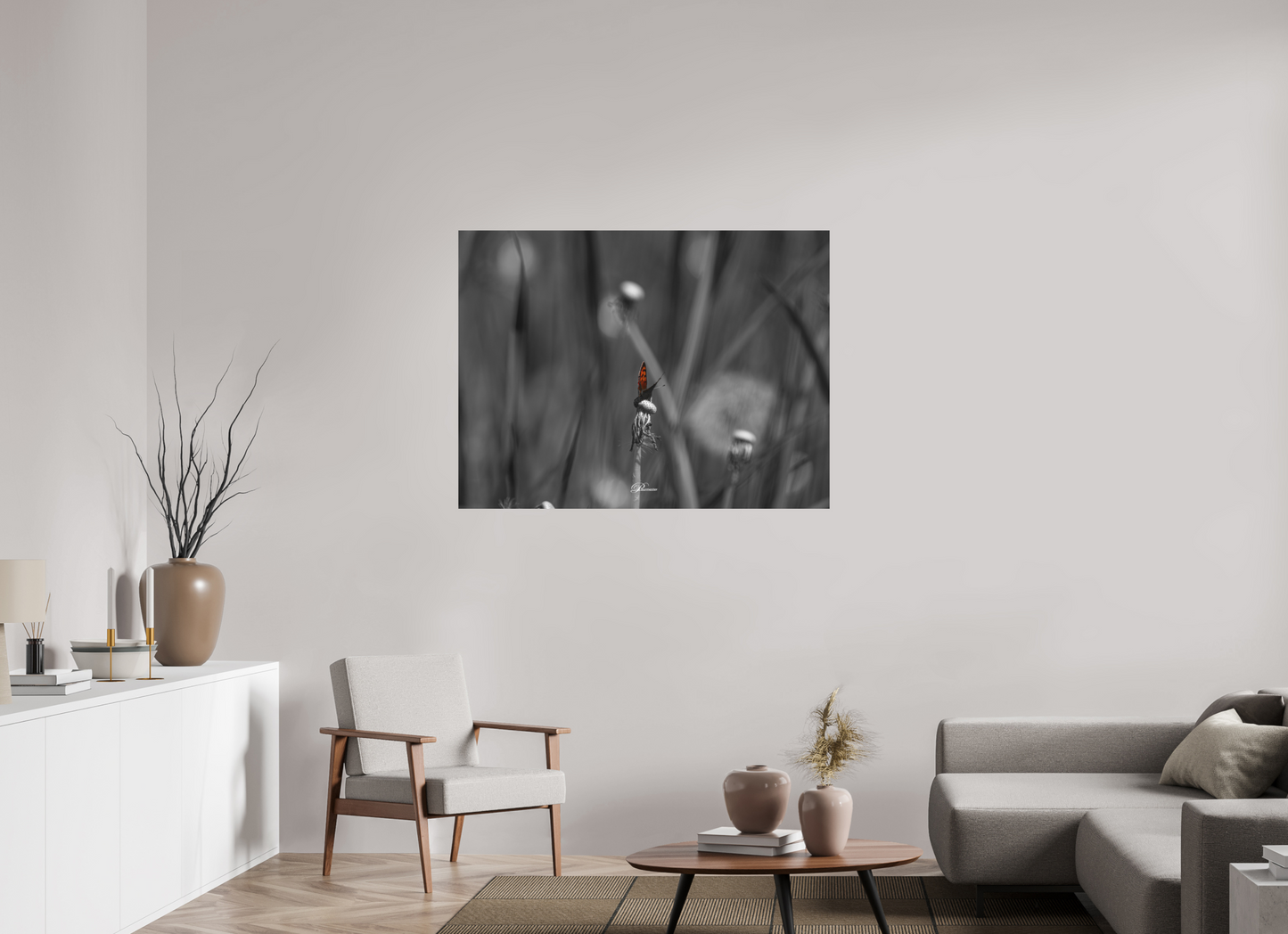 120 x 90 cm, Aluminum The beauty of the small