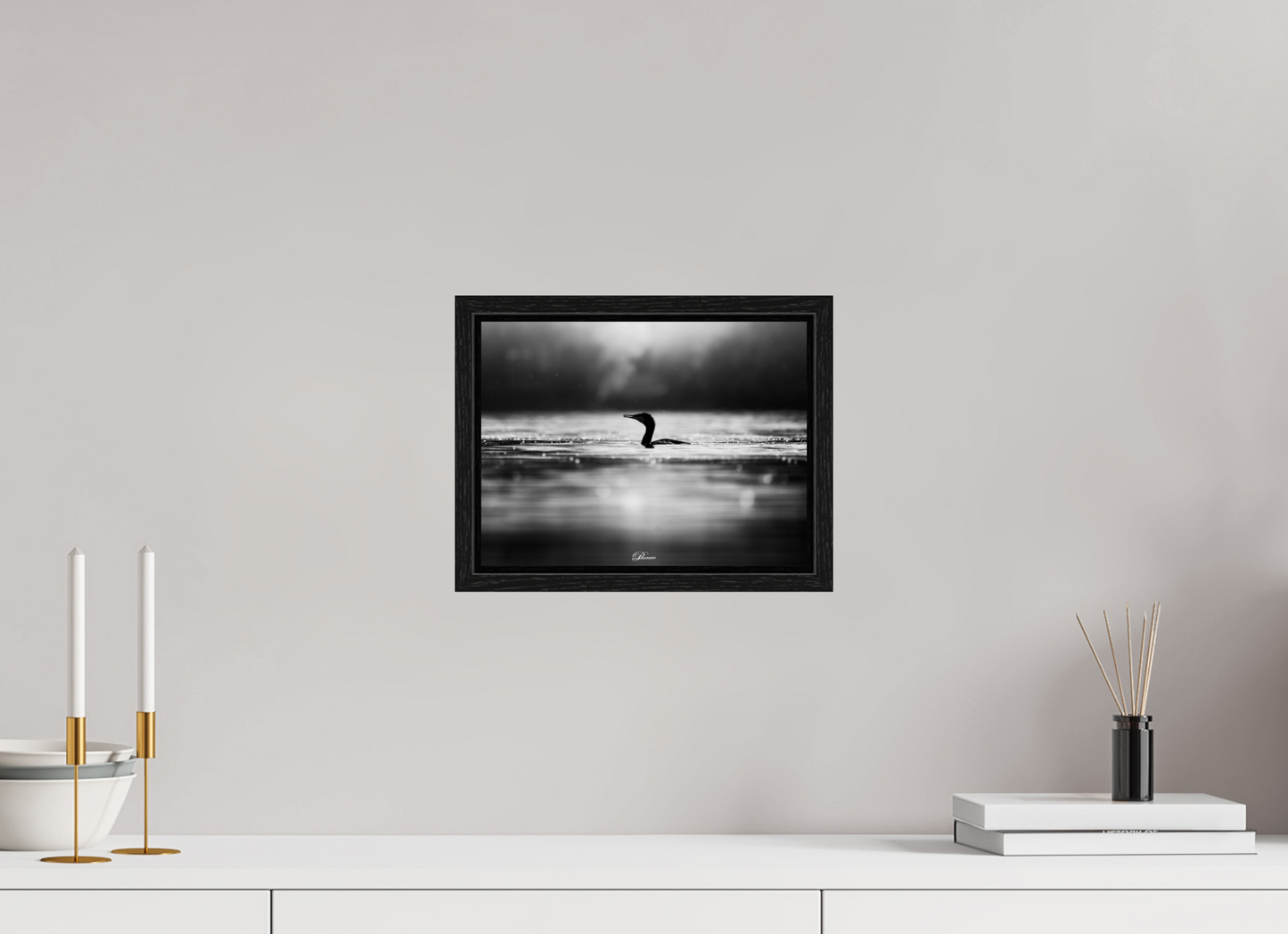 28 x 21 cm, Floater Frame Evening bath