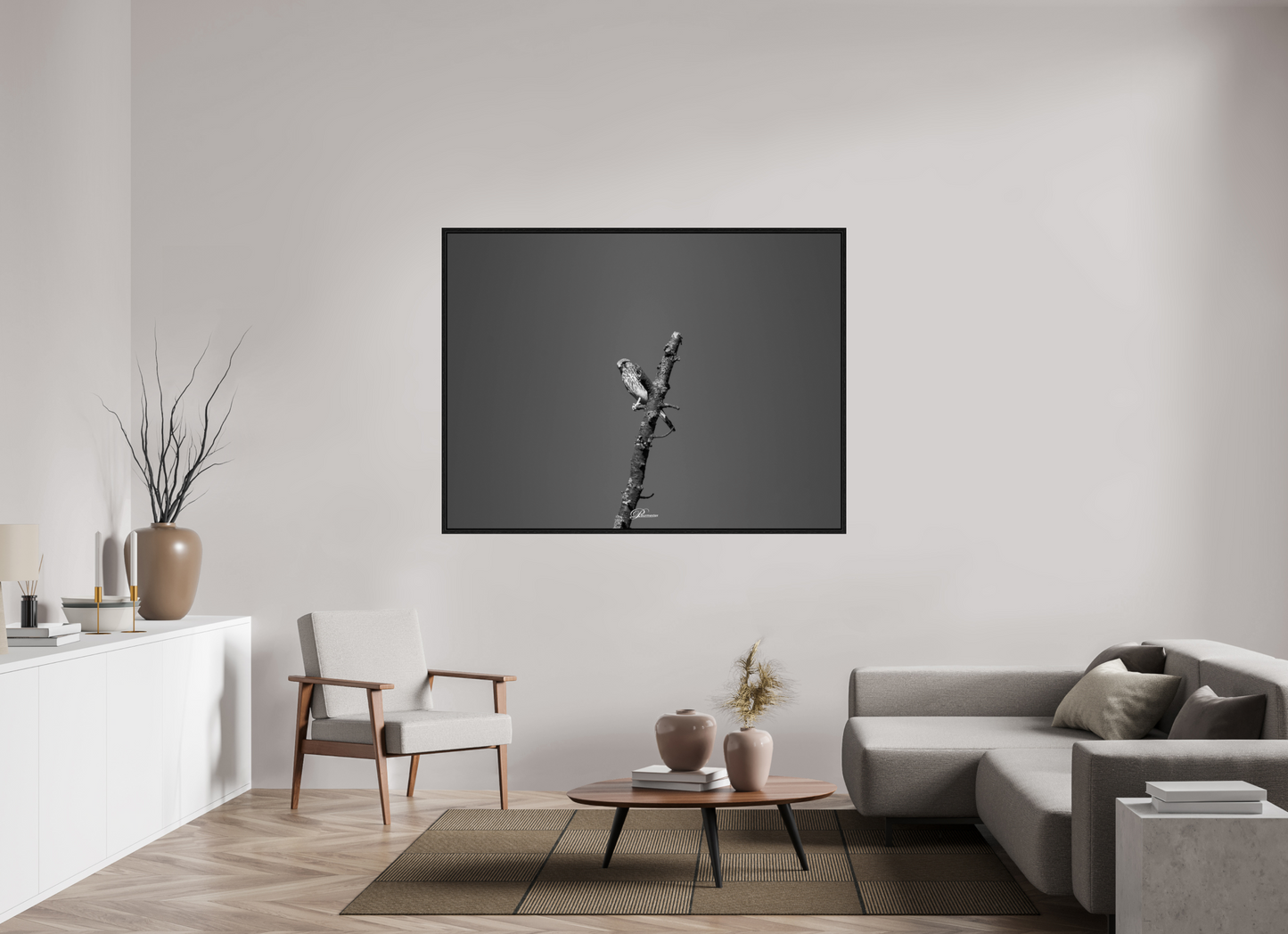160 x 120 cm, Floater Frame Watching predator